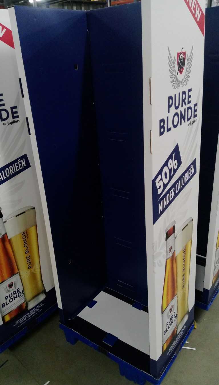 Display bouwen Pure Blonde maatwerkbedrijf AMAB