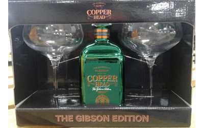 Copperhead Gin gift box packaging