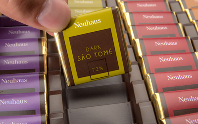 Faites emballer vos chocolats dans une boîte de Napolitains par AMAB